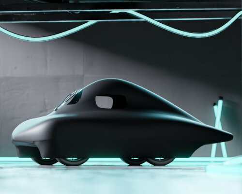 city bubble car that purely runs on hydrogen can go on long-distance trips without refueling