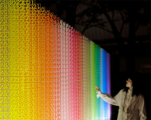 emmanuelle moureaux retraces the past 20 years in spellbinding overlap of colorful numbers