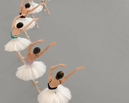 brad walls' aerial photo series captures the poetic synchronicity of ballet