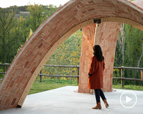 innixAR vaulted pavilion combines augmented reality & traditional building techniques