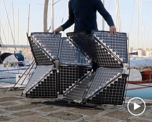 foldable origami solar panels power up appliances and vehicles for portable off-grid charging