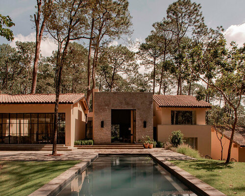 stone-built residence mesa de gallos reinterprets the mexican hacienda