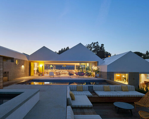 bestor architecture honors los angeles modernism with 'house stepping down a hill'