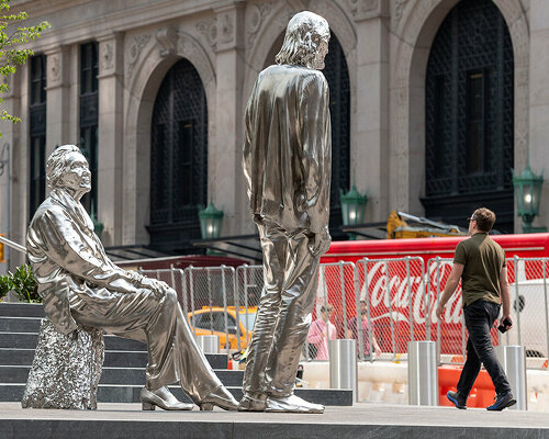 charles ray's new public sculpture in manhattan imagines adam and eve in their old age