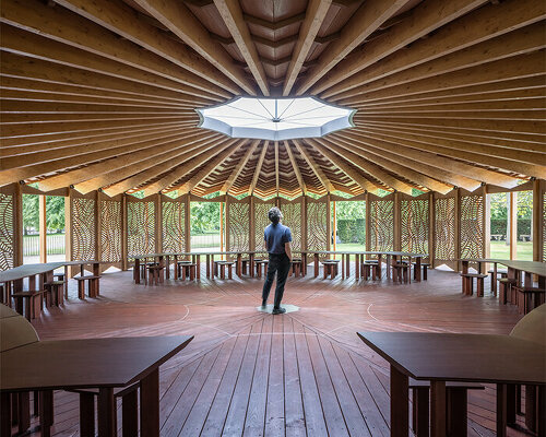 an exclusive look inside lina ghotmeh's serpentine pavilion through the lens of ste murray