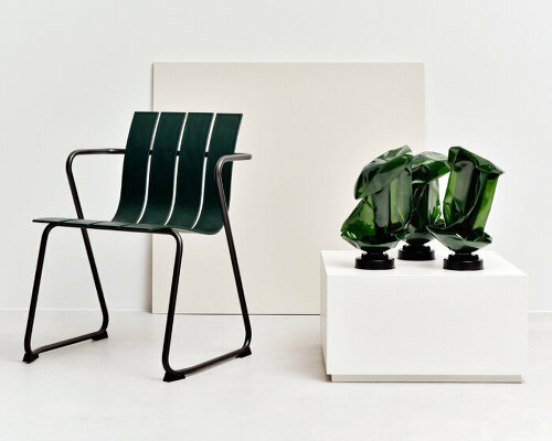 at 3daysofdesign, mater exhibits furniture made of waste and plastic to survey recycling state