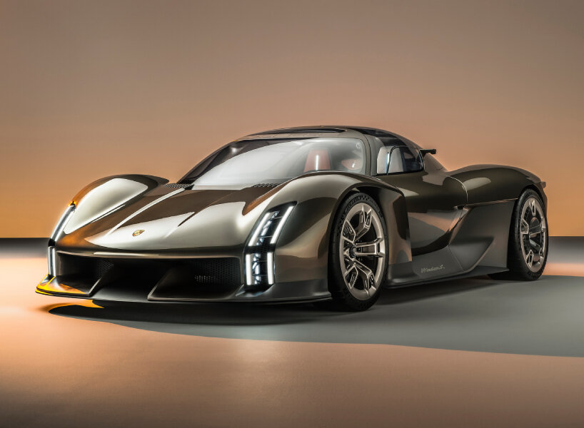 porsche unveils 'mission X', its fastest road-legal electric hypercar yet  with butterfly doors