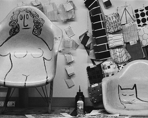 eames institute exhibit honors charles & ray's iconic bond with artist saul steinberg