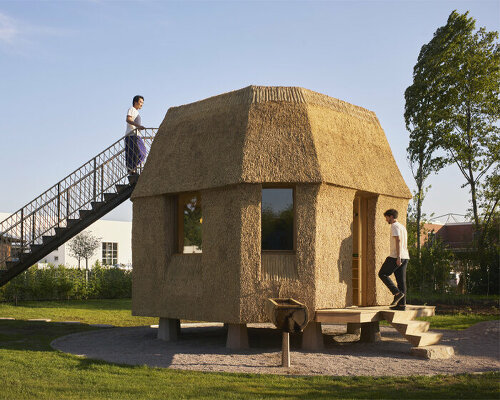 VITRA campus unveils 'tane garden house', an octagonal shed evoking primitive architecture