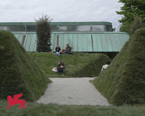 ukraine recalls fortification mounds in this green hideout at the venice architecture biennale