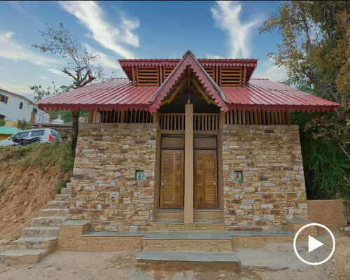 local bamboo, brick, and craftsmanship shapes hybrid public toilet in india