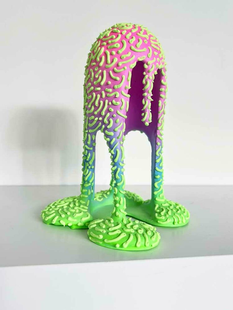 dan lam's oozing artworks drip down 'cosmic shake' exhibition