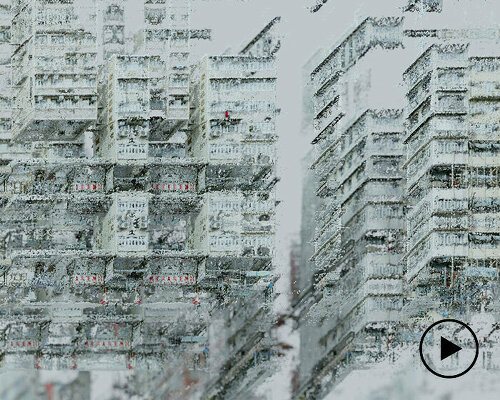 haotian zhang's short film distorts hong kong's cityscape as an animated evolving fractal