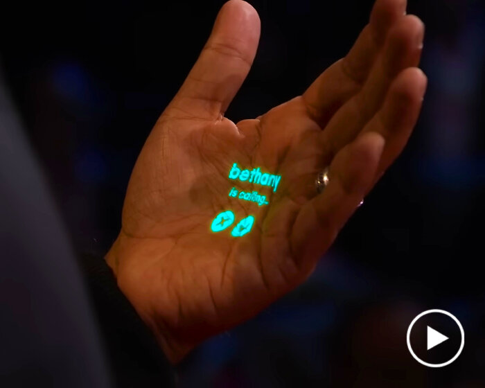 'humane AI pin' works as wearable smartphone that projects calls, apps, and more on hands