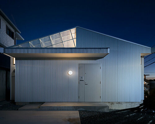 micelle tops house in japan with translucent membrane to control outside temperatures