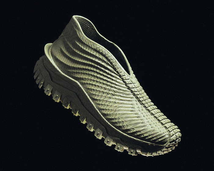 moncler and zellerfeld debut 3D-printed trailgrip sneakers designed using only one material