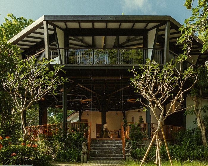 stilt studios embeds nature-infused treehouse restaurant within bali's lush oasis