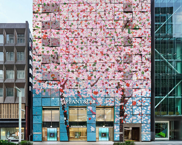 damien hirst enlivens tiffany & co. ginza flagship by kengo kuma with 'blossoming' facade art