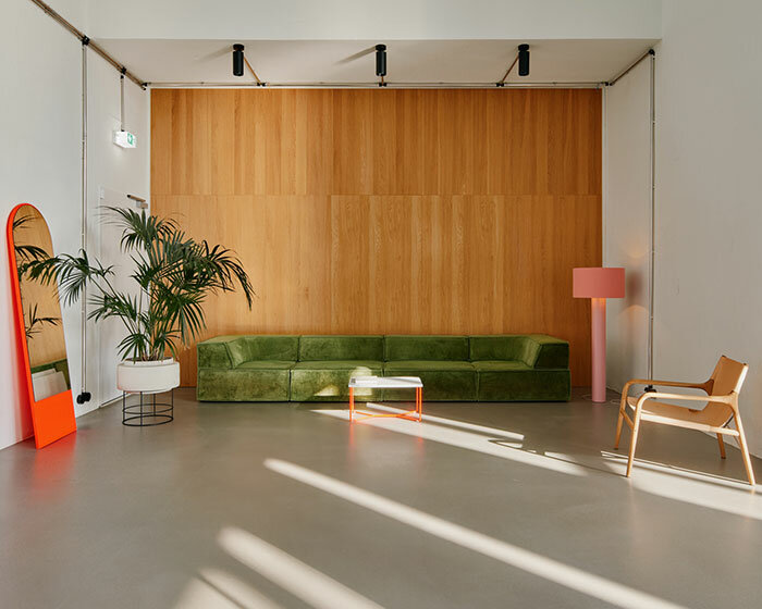 step inside the minimalist interior of hamburg-based kju.studio, captured by david altrath