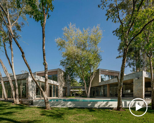 hacienda la boca's radial scheme lays out around courtyard in mexico