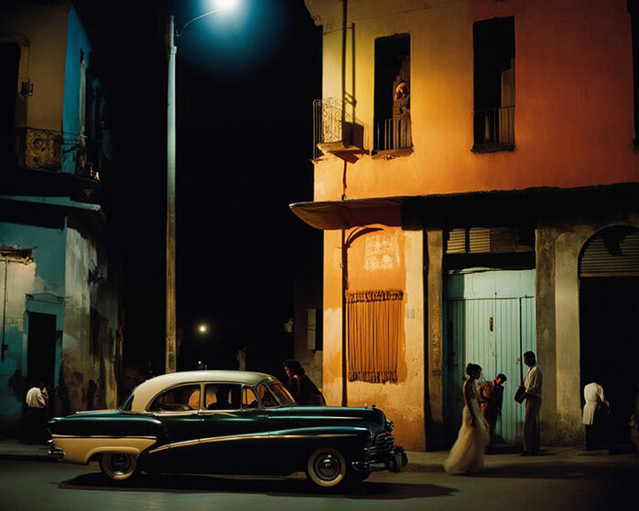 fidel suftibonas' AI-generated 'promptography' captures the vibrant street life of havana