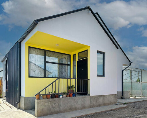 form found design's prefabricated steel homes provide relief for displaced families in armenia