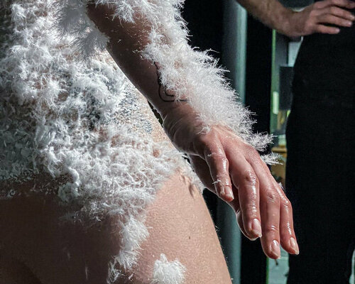 SAVE lab’s ethereal performance installation captures menthol crystallization on human skin