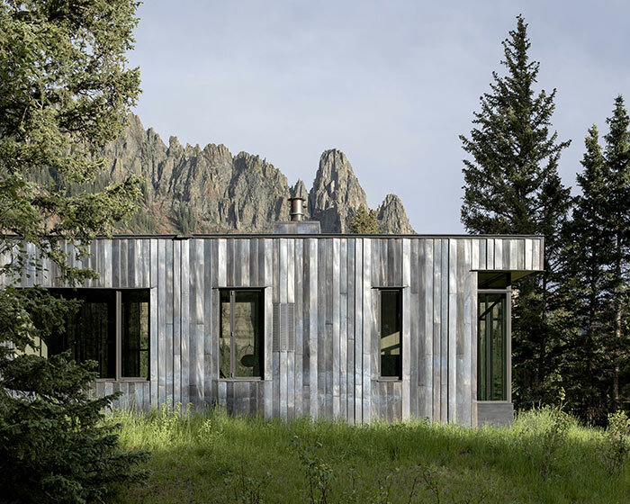 CCY architects hides a remote, copper-clad cabin deep in the colorado rockies