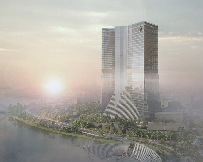 dhaka tower breaks ground to become OMA's first project in bangladesh