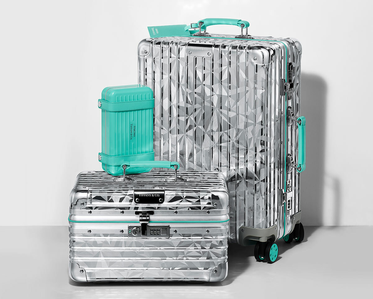 RIMOWA x tiffany collection merges two icons with diamond design