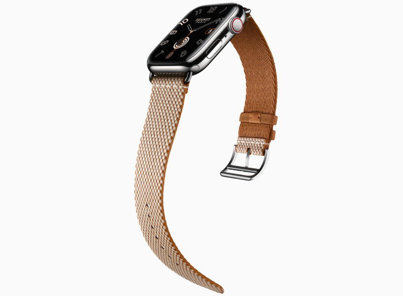 Hermès weaves first-ever apple watch bands in knitted nylon with