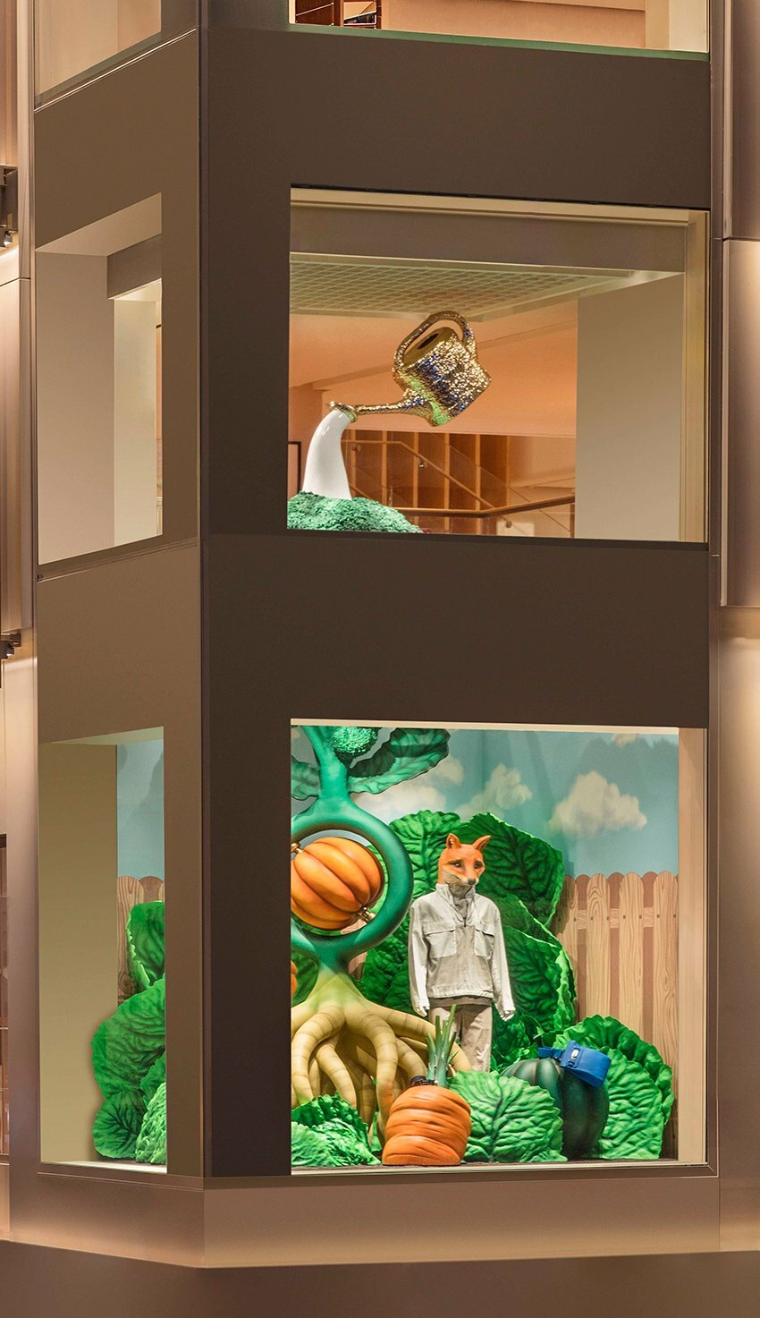 studio job sculpts maximalist window display for Hermès hong kong