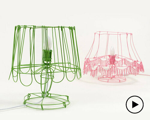 playful and unpredictable, hand-welded lamps showcase the importance of the human touch