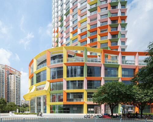 MVRDV converts mixed-use tower into multicolored women & children's center in shenzhen