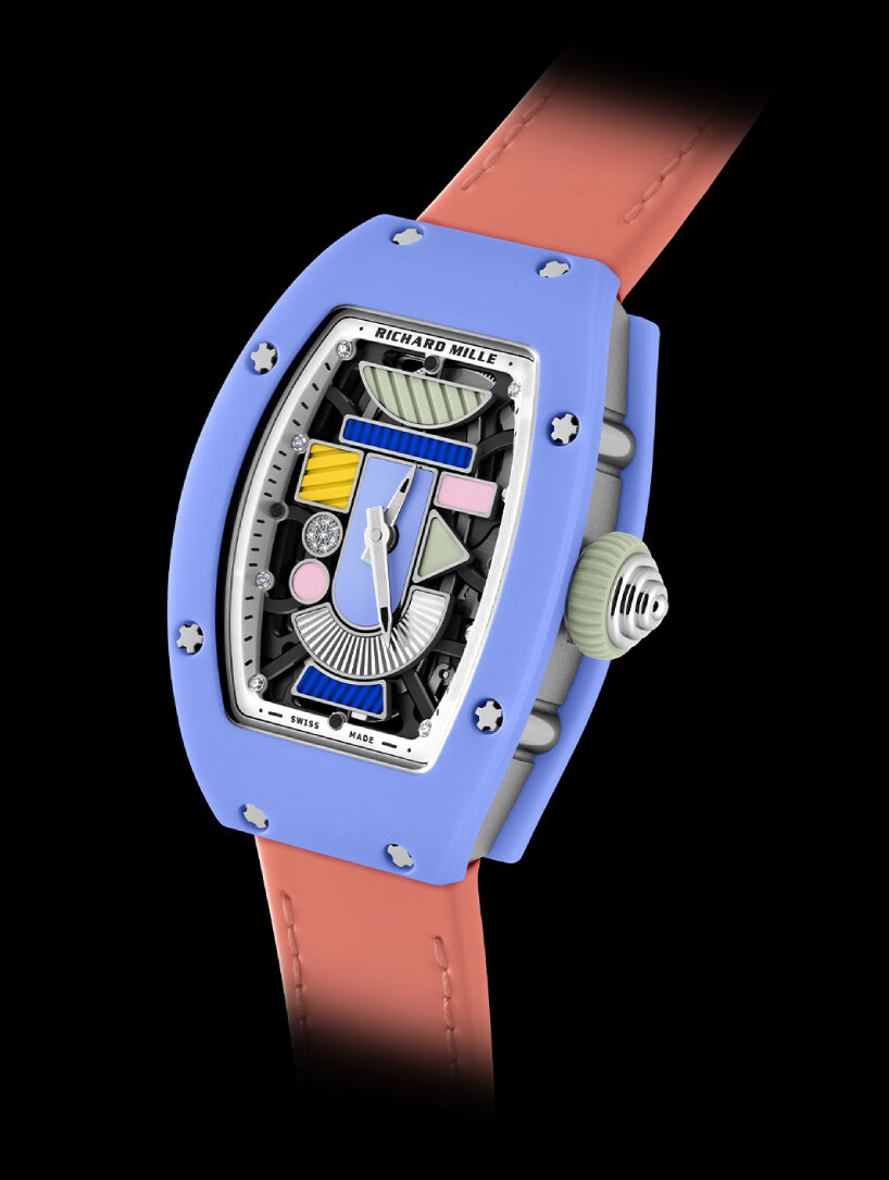 richard mille revives 1980s memphis aesthetics with geometric