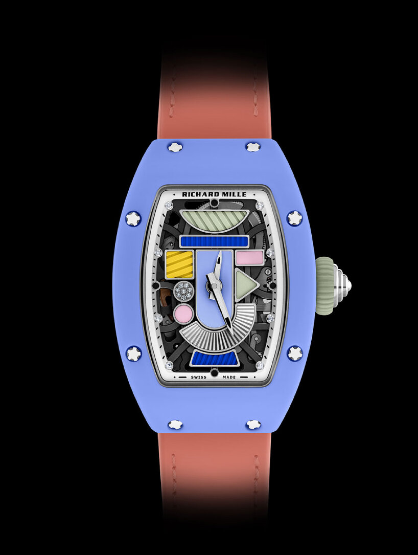 richard mille revives 1980s memphis aesthetics with geometric