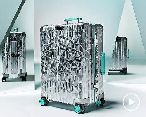 RIMOWA x tiffany collection merges two icons with a diamond-inspired design