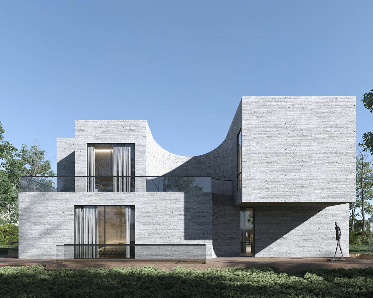 Iranian Team Group Plans This Saya Villa In Fluidly Sculpted Stone   Team Group Design Saya Villa Designboom 010 