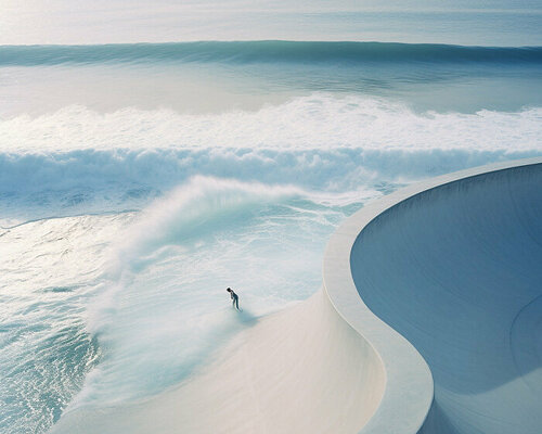 icarus.studio's midjourney-generated skatepark emerges from the expanses of the ocean