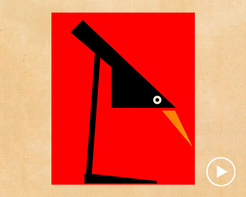 federico babina reimagines iconic designer lamps as animals in latest illustration series