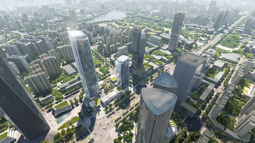 Aedas plans new haikou district sheltered by terraced landscapes