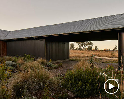 house in the dry: MRTN architects' garden oasis in arid grasslands of australia