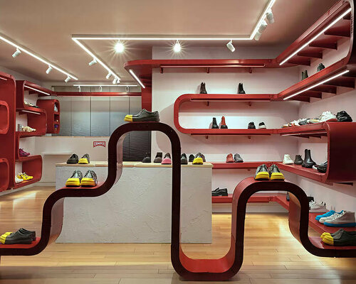 camper's paris flagship store gets 'mini-pompidou' redesign by jorge penadés