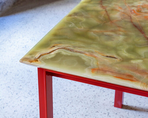 MAS Design crafts marbled and lacquered furniture from onyx, iron and brass at EDIT napoli