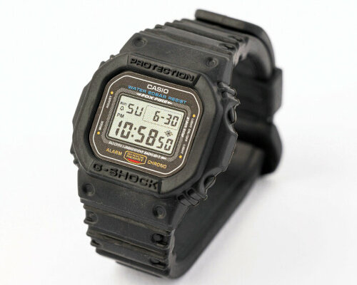 casio remolds G-SHOCK watch into stationery erasers whose hours fade away over time