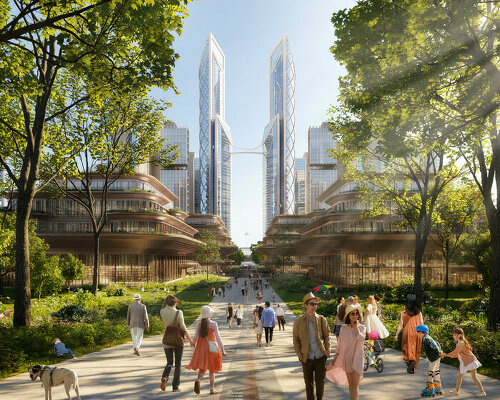 foster + partners' winning yuhang masterplan will bring a lush neighborhood to hangzhou