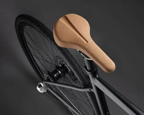 frame cycles' eco-friendly cork bike saddle is durable, lightweight, and water resistant