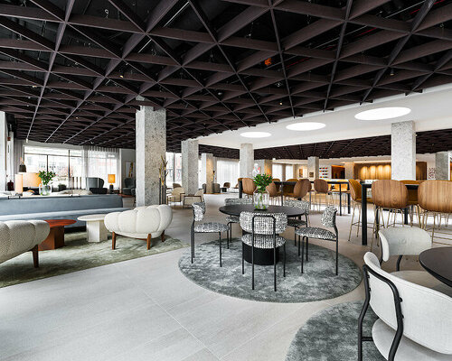 iris ceramica group turns iceland parliament hotel into a canvas for its luxurious surfaces