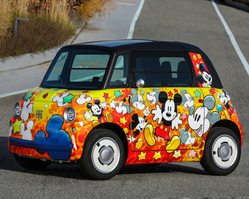 hiya, pal! it's mickey mouse as fiat topolino's new car skin by disney artist giorgio cavazzano