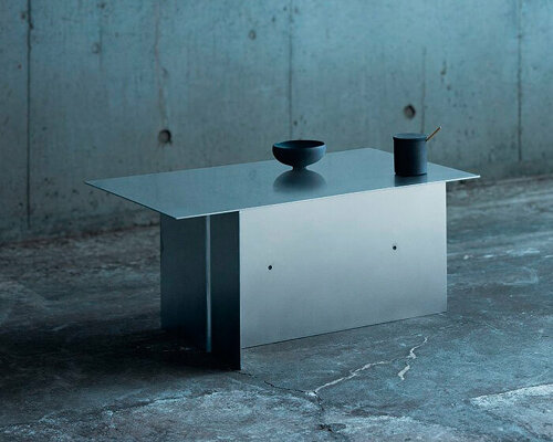 polysemy versatile piece made of stainless steel encourages creativity and interaction